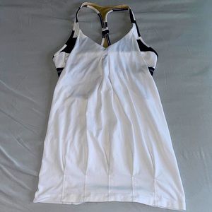 Yoga tank with attached bra